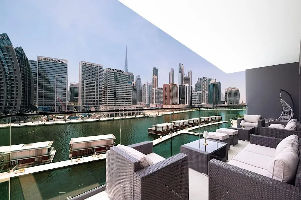 Lux Apartment With Huge Private Lounge I Burj & Canal View Dubai United Arab Emirates
