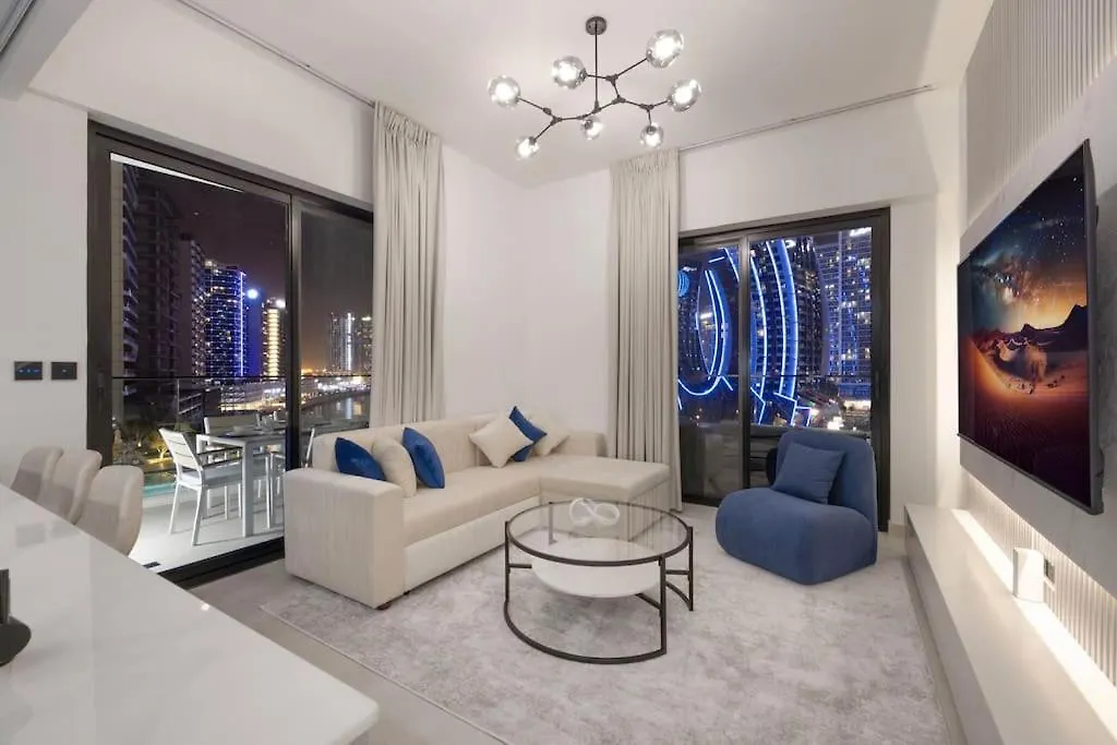 Lux Apartment With Huge Private Lounge I Burj & Canal View Dubai United Arab Emirates