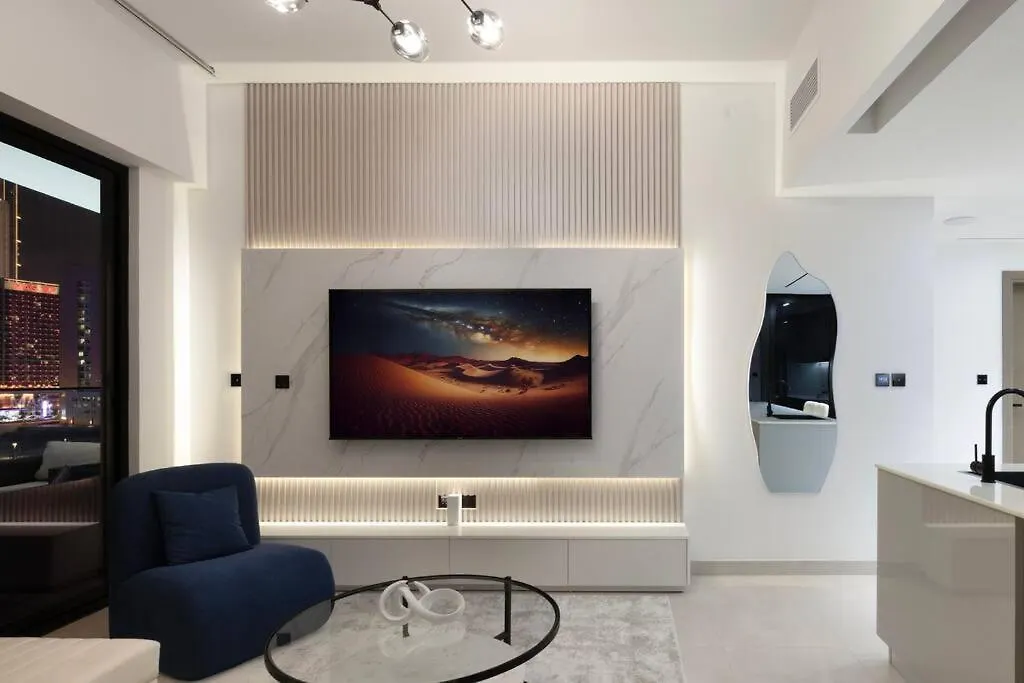 Lux Apartment With Huge Private Lounge I Burj & Canal View Dubai United Arab Emirates